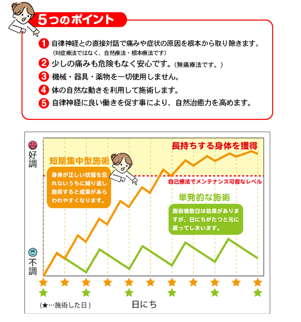 自然形体療法５つのポイント