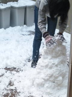 雪遊び